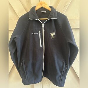 Columbia Cal Poly Mustangs Black Fleece Jacket Full Zip M